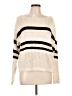 Sanctuary 100% Cotton Stripes Ivory Pullover Sweater Size L - photo 1