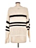 Sanctuary 100% Cotton Stripes Ivory Pullover Sweater Size L - photo 2