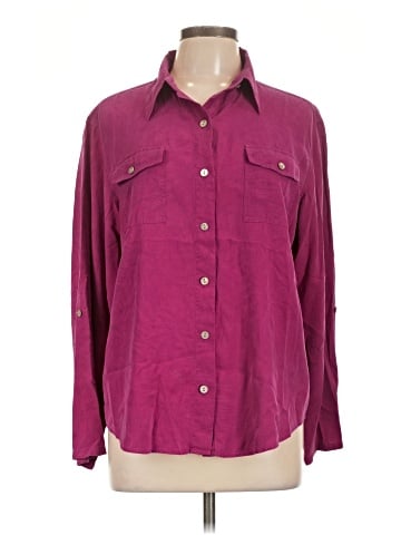 Chico's Design Long Sleeve Silk Top (view 1)
