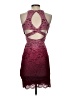 Sequin Hearts Burgundy Cocktail Dress Size 3 - photo 2