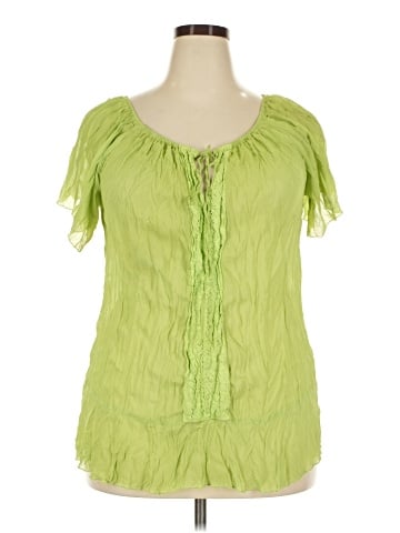 Ashley Stewart Short Sleeve Blouse (view 1)