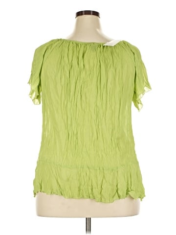 Ashley Stewart Short Sleeve Blouse (view 2)