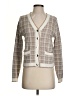 Tahari Plaid Ivory Cardigan Size S - photo 1