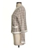 Tahari Plaid Ivory Cardigan Size S - photo 5