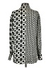 Steve Madden Print Black Long Sleeve Blouse Size S - photo 2