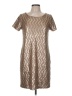 Amy Matto Chevron-herringbone Tan Cocktail Dress Size M (estimated) - photo 1