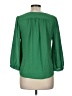 Maeve 100% Polyester Green 3/4 Sleeve Blouse Size 6 - photo 2