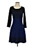 Design History Color Block Blue Casual Dress Size S - photo 1