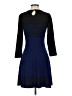 Design History Color Block Blue Casual Dress Size S - photo 2