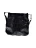 B Makowsky Snake Print Solid Black Gray Crossbody Bag One size - photo 3