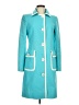 Michael Kors Collection 100% Cotton Teal Blue Coat Size 6 - photo 1