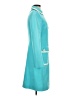 Michael Kors Collection 100% Cotton Teal Blue Coat Size 6 - photo 4