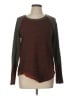 Hem & Thread Color Block Brown Pullover Sweater Size L - photo 1