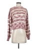 Derek Heart 100% Acrylic Stripes Burgundy Pullover Sweater Size S - photo 1