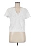 Splendid Chevron-herringbone Ivory Short Sleeve T-Shirt Size M - photo 1