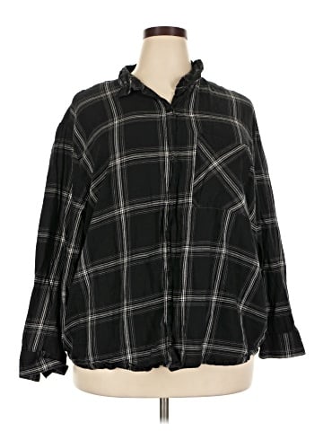 Divided by H&M Long Sleeve Button-Down Shirt (view 1)