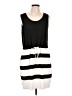 Unbranded Stripes Black Casual Dress Size L - photo 1