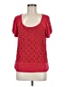 I.N. Studio Red Short Sleeve Top Size M - photo 1
