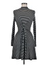 Soprano Stripes Black Casual Dress Size M (estimated) - photo 1