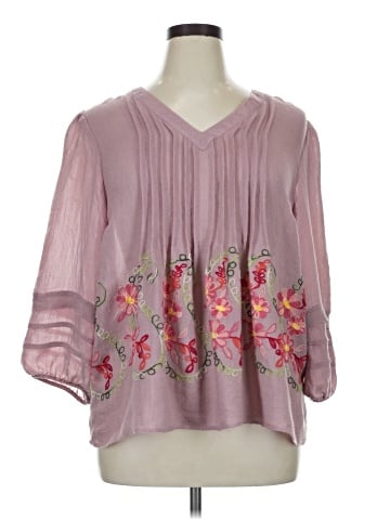 Figueroa & Flower 3/4 Sleeve Blouse (view 1)
