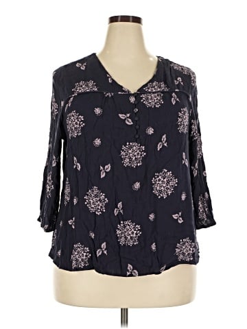 Skies Are Blue 3/4 Sleeve Blouse (view 1)