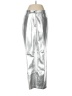 7 For All Mankind 100% Polyurethane Metallic Silver Track Pants Size M - photo 1