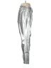 7 For All Mankind 100% Polyurethane Metallic Silver Track Pants Size M - photo 4