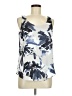 Nic + Zoe 100% Polyester Blue Sleeveless Blouse Size M - photo 1