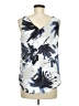 Nic + Zoe 100% Polyester Blue Sleeveless Blouse Size M - photo 2