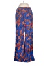 Brixton Print Blue Linen Pants Size XS - photo 1