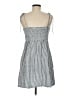 Old Navy Stripes Silver Casual Dress Size M - photo 2