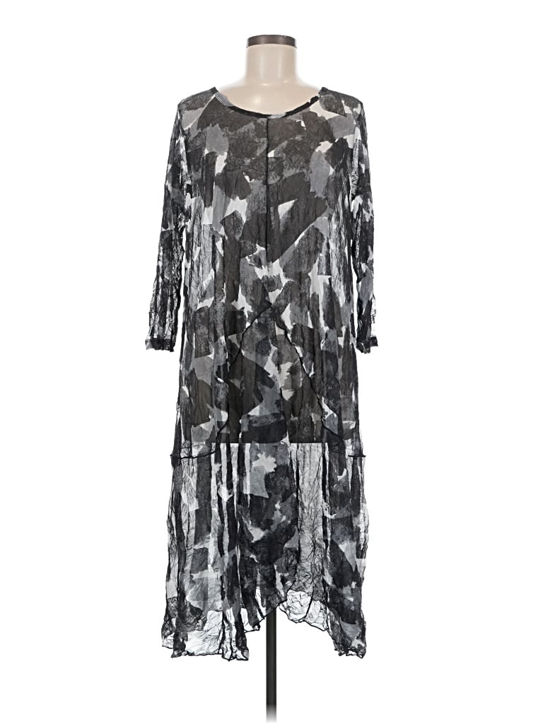 Pre-owned Comfy Usa Cocktail Dress In Gray