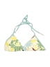 Split Tropical Yellow Swimsuit Top Size M - photo 1