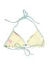 Split Tropical Yellow Swimsuit Top Size M - photo 2