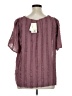 Everleigh Burgundy Short Sleeve Blouse Size 1X - photo 2