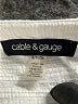 Cable & Gauge Ivory Short Sleeve Blouse Size S - photo 7