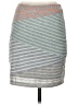Mystree Stripes Gray Casual Skirt Size S - photo 2