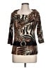 Frank Lyman Design Brown 3/4 Sleeve Top Size 10 - photo 1