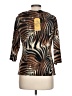 Frank Lyman Design Brown 3/4 Sleeve Top Size 10 - photo 2