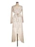 Guess 100% Polyester Metallic Tan Cocktail Dress Size 16 - photo 1