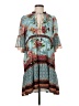 Alice + Olivia 100% Polyester Print Teal Casual Dress Size XS - photo 1