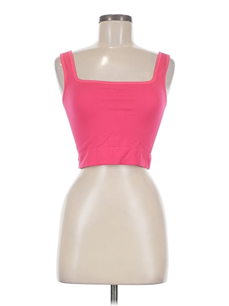 Pre-owned All In Motion Tube Top Pink Strapless Neckline Tops