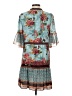 Alice + Olivia 100% Polyester Print Teal Casual Dress Size XS - photo 2