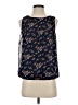 Max Studio 100% Polyester Floral Blue Sleeveless Blouse Size S - photo 1