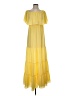 Venus 100% Polyester Yellow Casual Dress Size 2 - photo 1