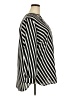 Anne Klein 100% Polyester Stripes Black Long Sleeve Blouse Size 2X - photo 4