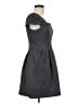 BCBGeneration Chevron-herringbone Gray Cocktail Dress Size 6 - photo 4
