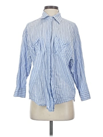 Elizabeth and James 3/4 Sleeve Button-Down Shirt (view 1)