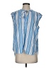 Vineyard Vines 100% Cotton Stripes Blue Sleeveless Blouse Size S - photo 1