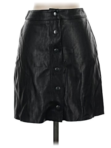 Saks Fifth Avenue Faux Leather Skirt (view 1)